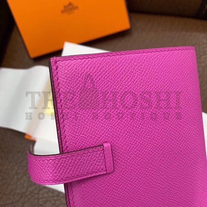 H**me5 Bearn Compact Wallet In Magnolia Epsom Leather Master Quality