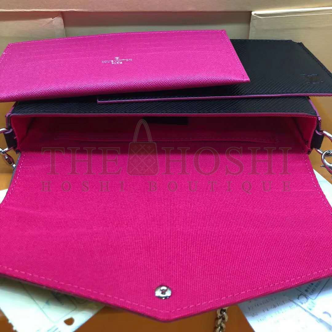 L0vis Vvtt0n LV Women Felicie Pochette Bag in Elegant Black Leather Master Quality