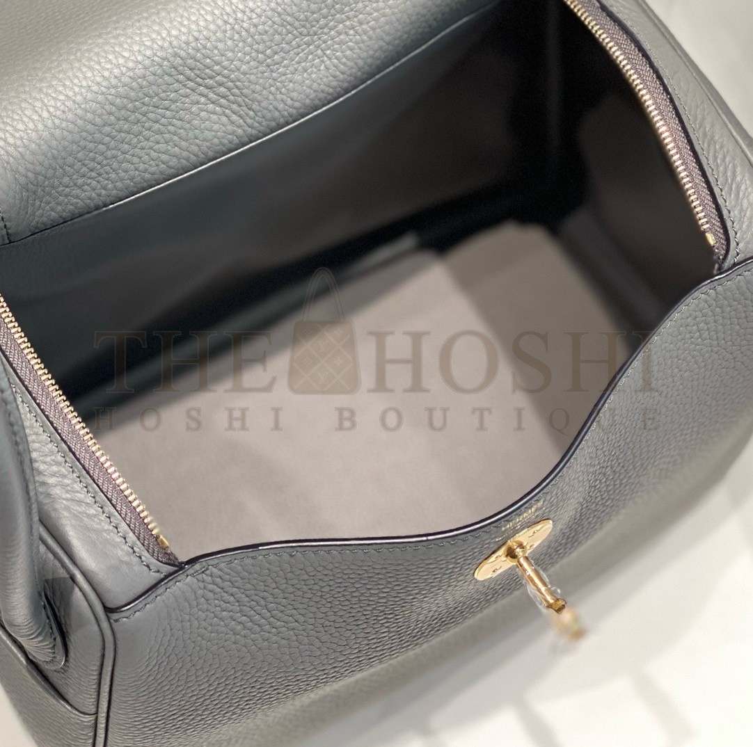 H**me5 Lindy 26cm Bag In Gris Meyer Clemence Leather GHW Master Quality