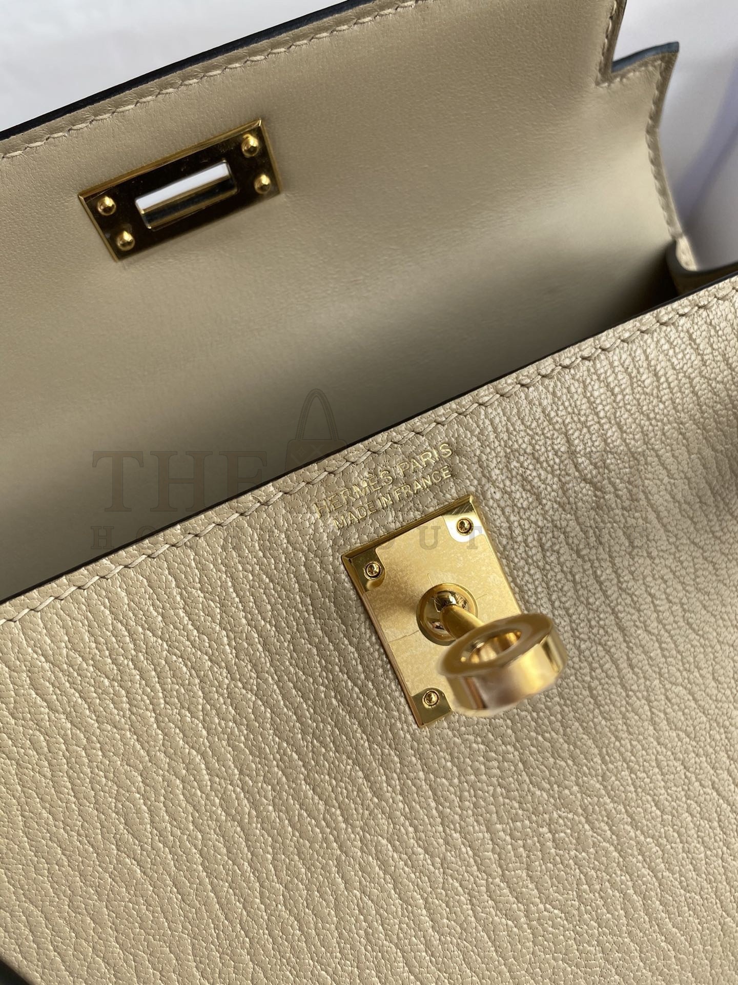 H**me5 Kelly Mini II Sellier Handmade Bag In Trench Chevre Mysore Leather Master Quality