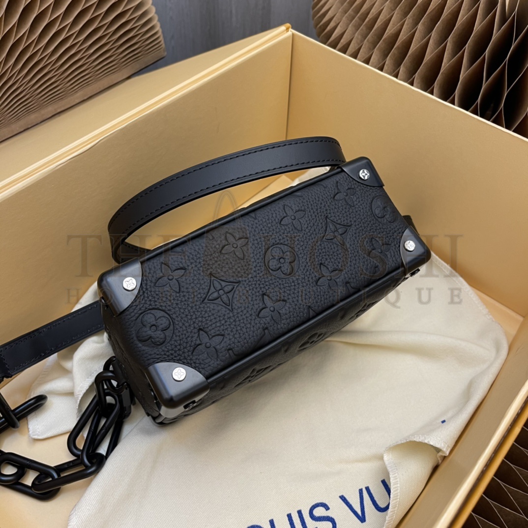 L0vis Vvtt0n LV Men Mini Soft Trunk Bag Black Taurillon Cowhide Leather Master Quality