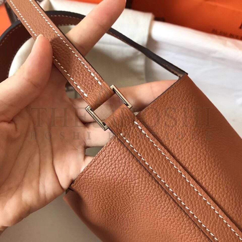 H**me5 Gold Picotin Lock MM 22cm Handmade Bag Master Quality