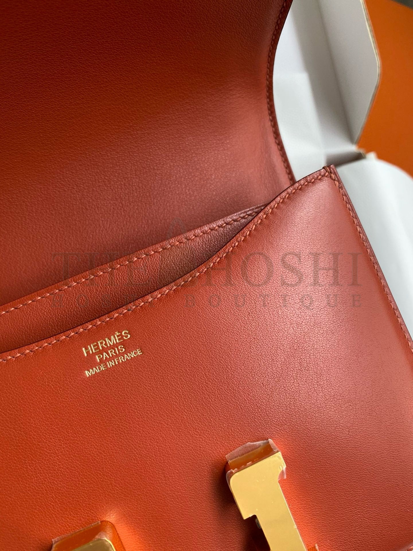 H**me5 Constance 18 Handmade Bag In Sienna Swift Calfskin Master Quality