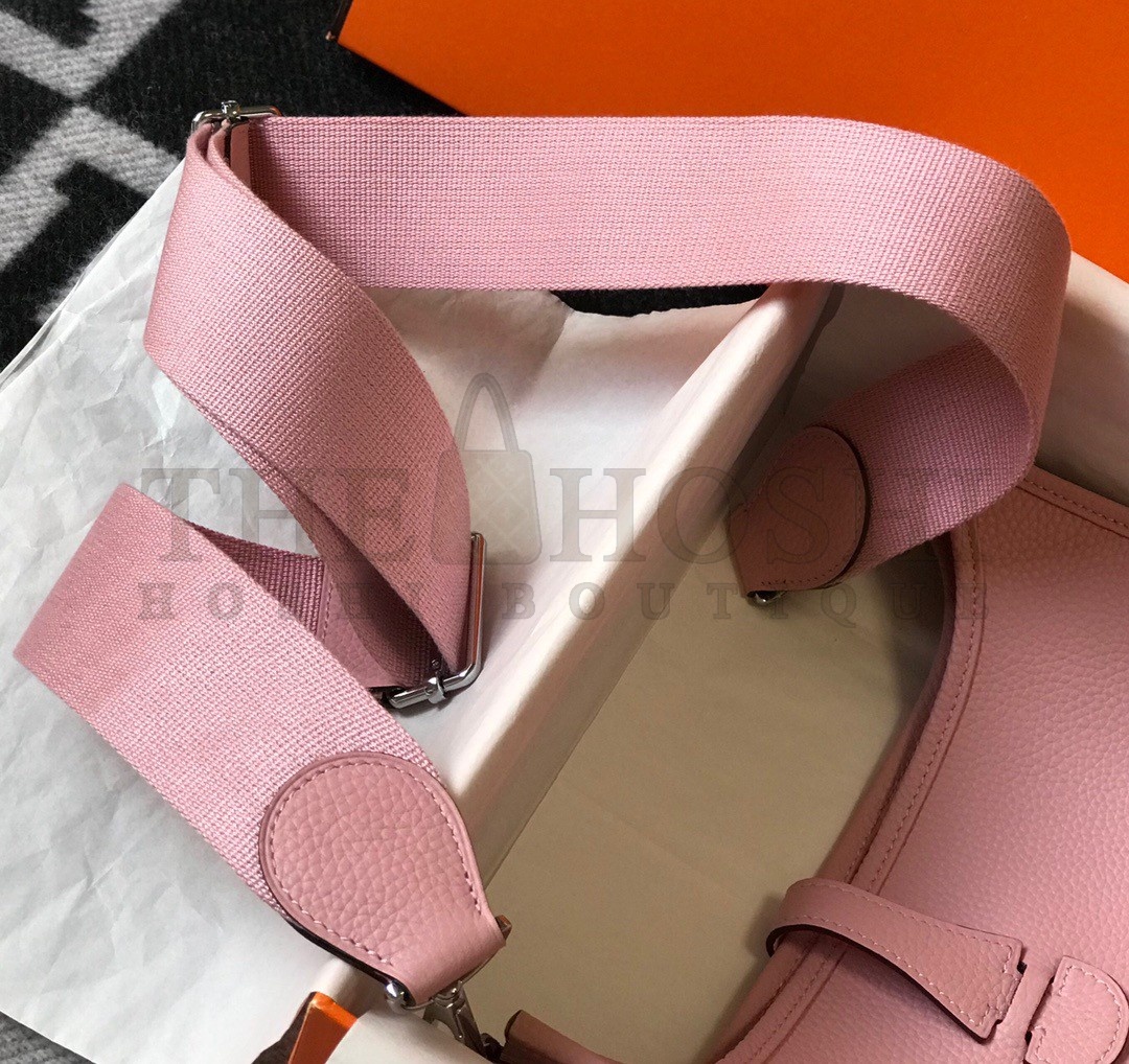 H**me5 Evelyne III 29 Bag In Pink Clemence Leather Master Quality