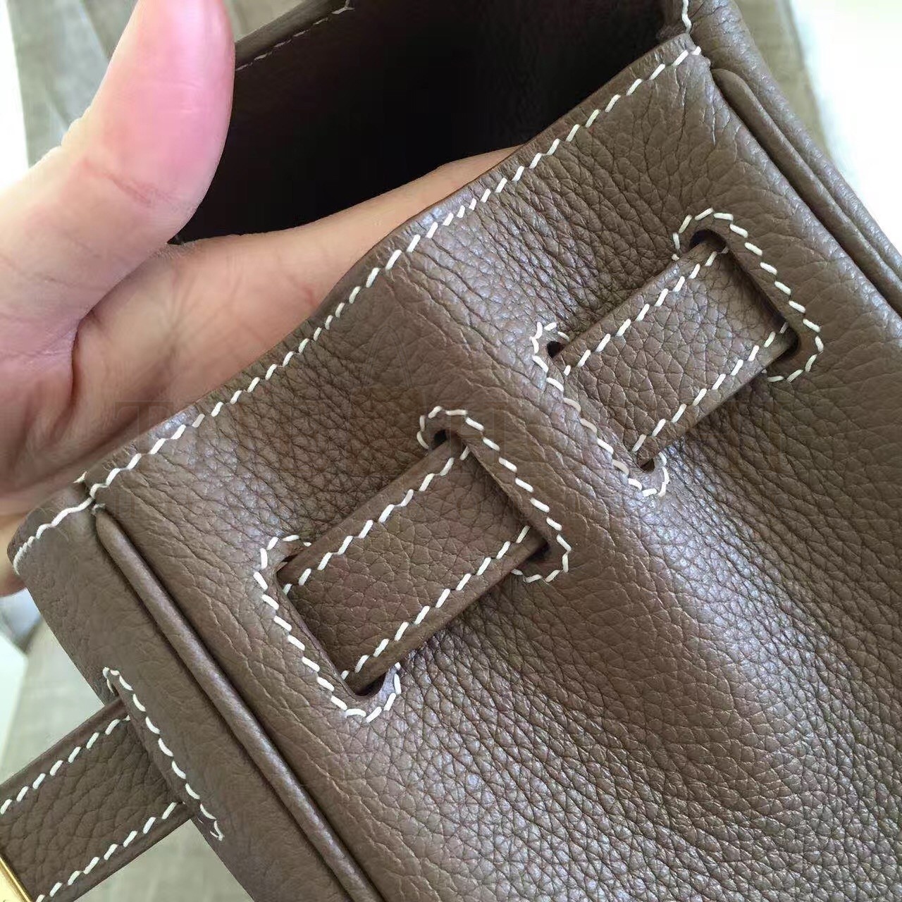 H**me5 Etoupe Clemence Kelly Retourne 32cm Handmade Bag Master Quality