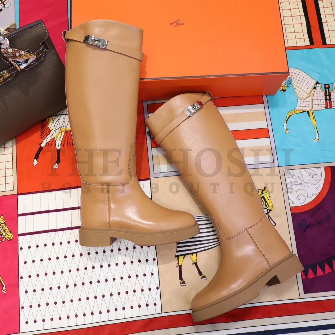 H**me5 Variation Boots In Brown Calfskin Master Quality