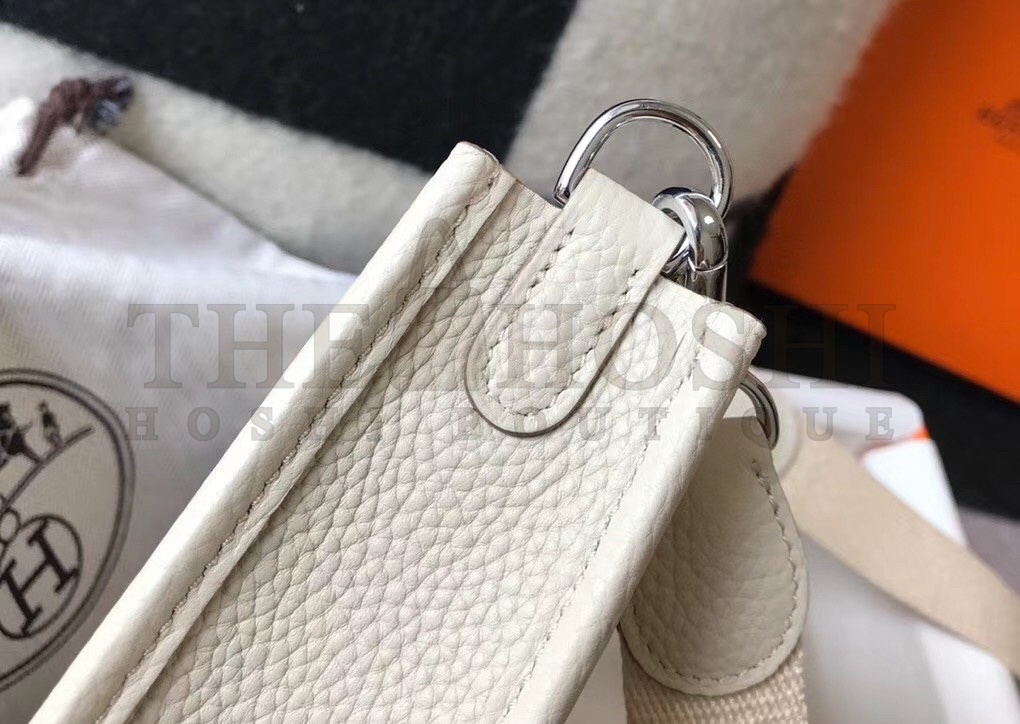 H**me5 Evelyne III TPM Bag In Beton Clemence Leather Master Quality