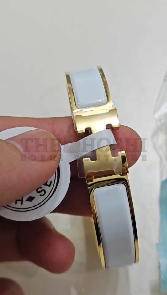 Fake H**me5 Bracelet, Clic H bracelet Dupe, White Enamel Bracelet, Three Color Master Quality