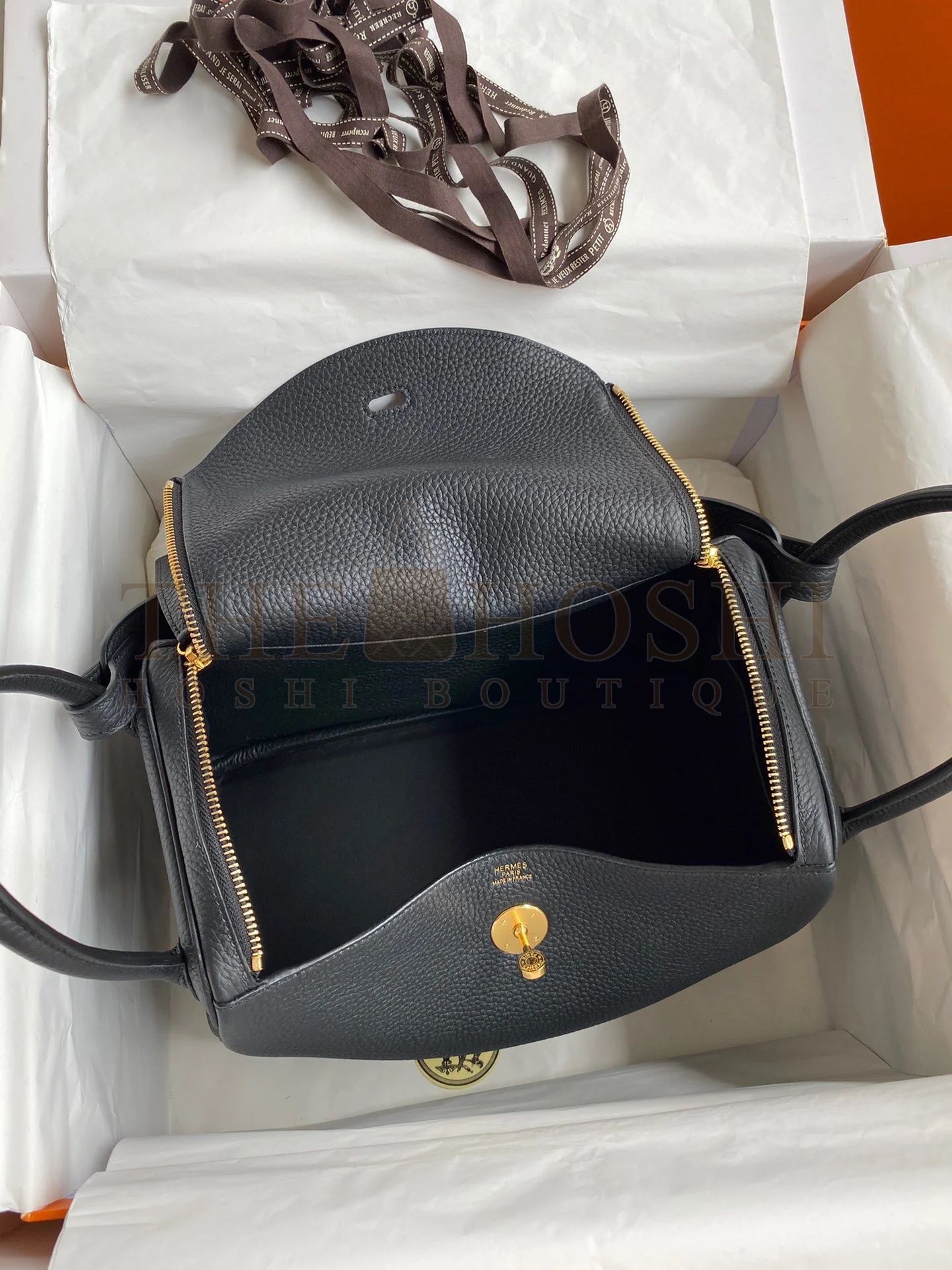 H**me5 Lindy 30 Handmade Bag In Black Clemence Leather Master Quality