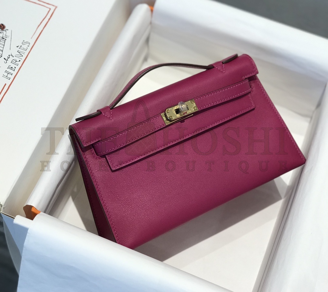 H**me5 Kelly Pochette Swift Bag Handmake 22x12x7cm Master Quality