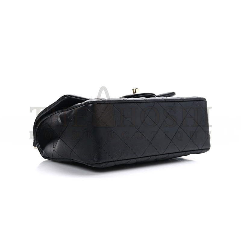 Ch**el LAMBSKIN QUILTED MINI FLAP BAG 1242244 (20*12*6cm) Master Quality