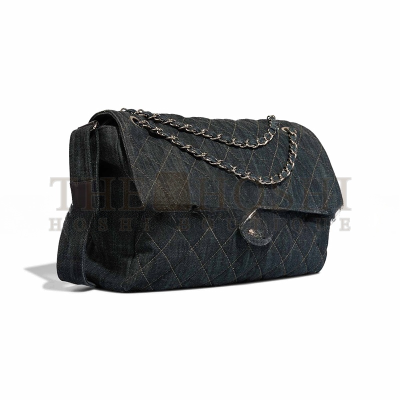 Ch**el TIMELESS MAXI DENIM DARK BLUE 515356 (40*30*11cm) Master Quality