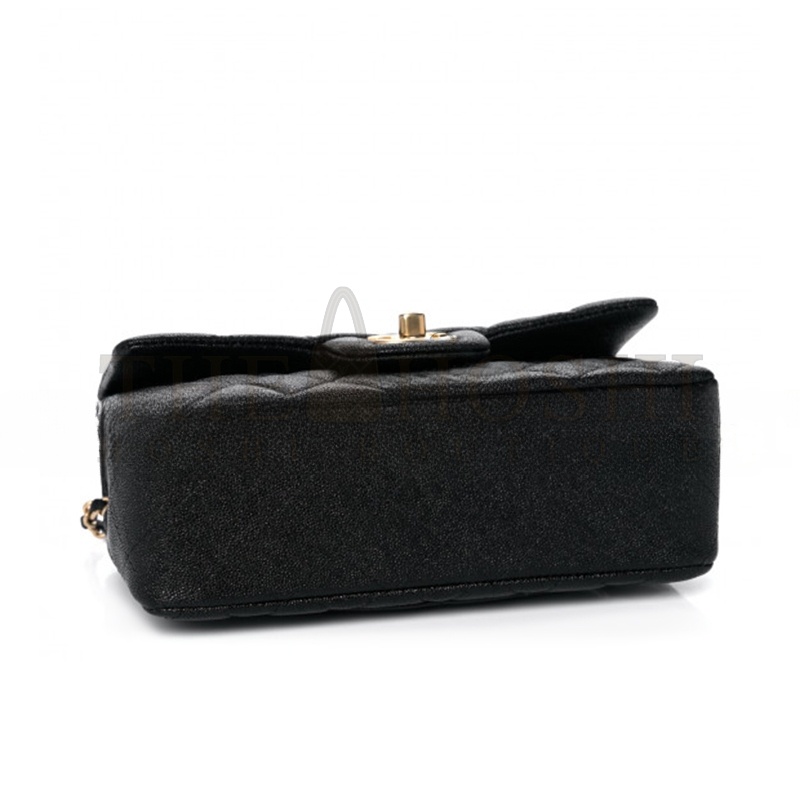Ch**el CAVIAR QUILTED MINI TOP HANDLE FLAP 1104674 (20*12*7cm) Master Quality