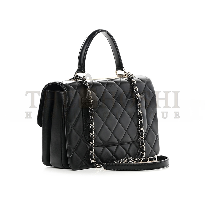 Ch**el MEDIUM TRENDY CC FLAP DUAL HANDLE 1631027 (29*19*9cm) Master Quality
