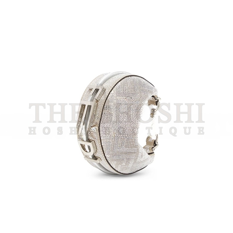 F**di NANO F**diGRAPHY SILVER CRYSTALS CHARM 7AS089APKFF1MZK (16.5*14*5cm) Master Quality