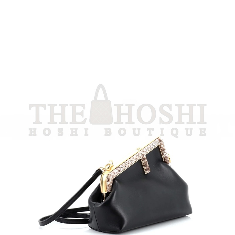 F**di FIRST BAG LEATHER WITH PYTHON SMALL (26*18*9.5cm) Master Quality