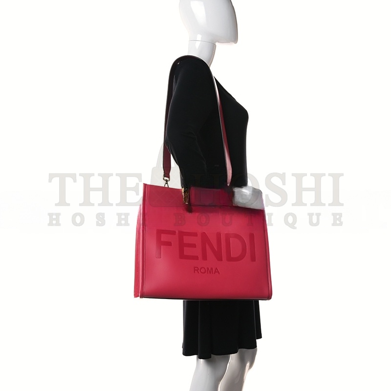 F**di EMBOSSED MEDIUM F**di SUNSHINE SHOPPER TOTE (36*32*13cm) Master Quality