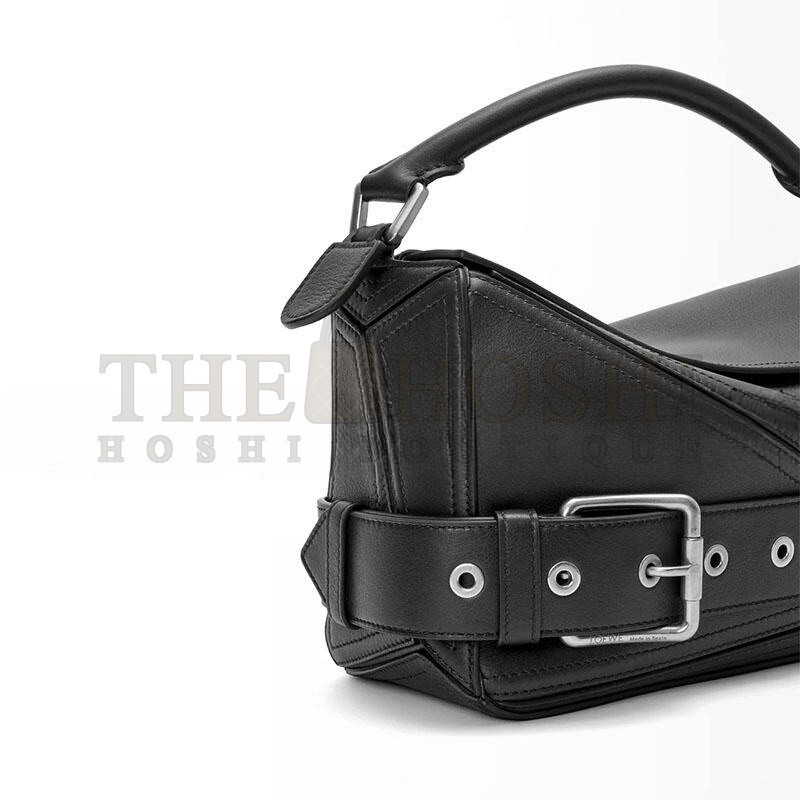 L0ew* SMALL PUZZLE BIKER BAG IN SHINY CALFSKIN A510S21XC7 (24*16.5*10.5cm) Master Quality
