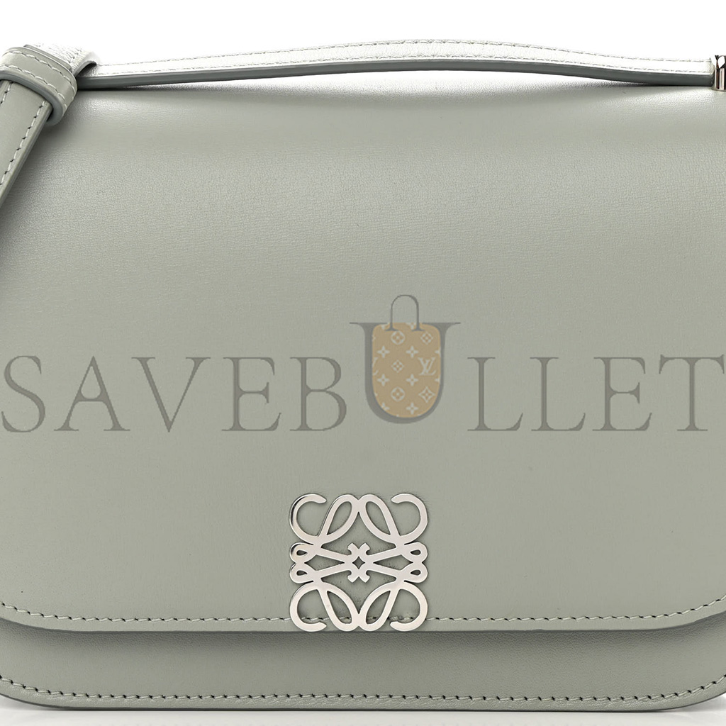 L0ew* SILK CALFSKIN SMALL GOYA BAG GRAY (19*13*6cm) Master Quality