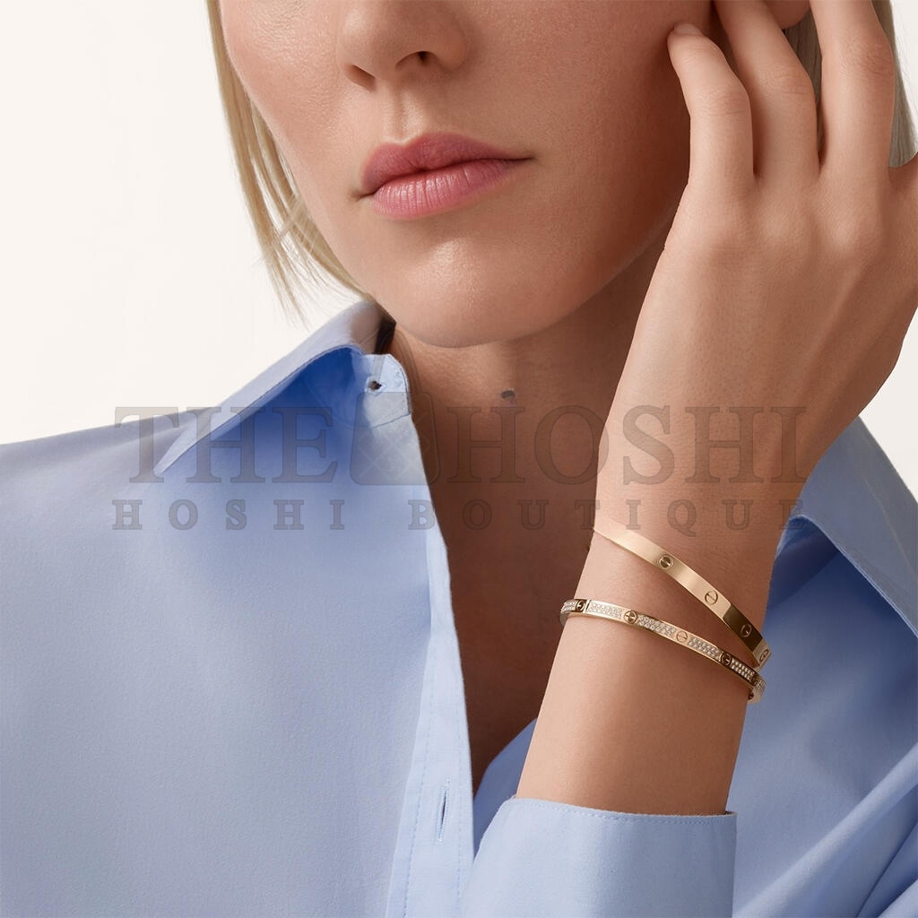 Ca*t1er LOVE BRACELET, SMALL MODEL, PAVED N6710717 Master Quality