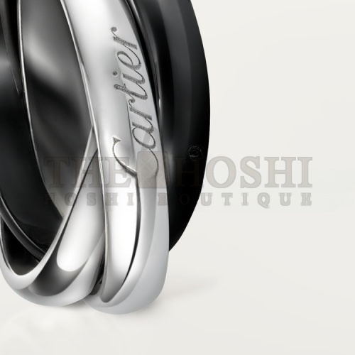 Ca*t1er TRINITY RING, CLASSIC CERAMIC B4095600 Master Quality