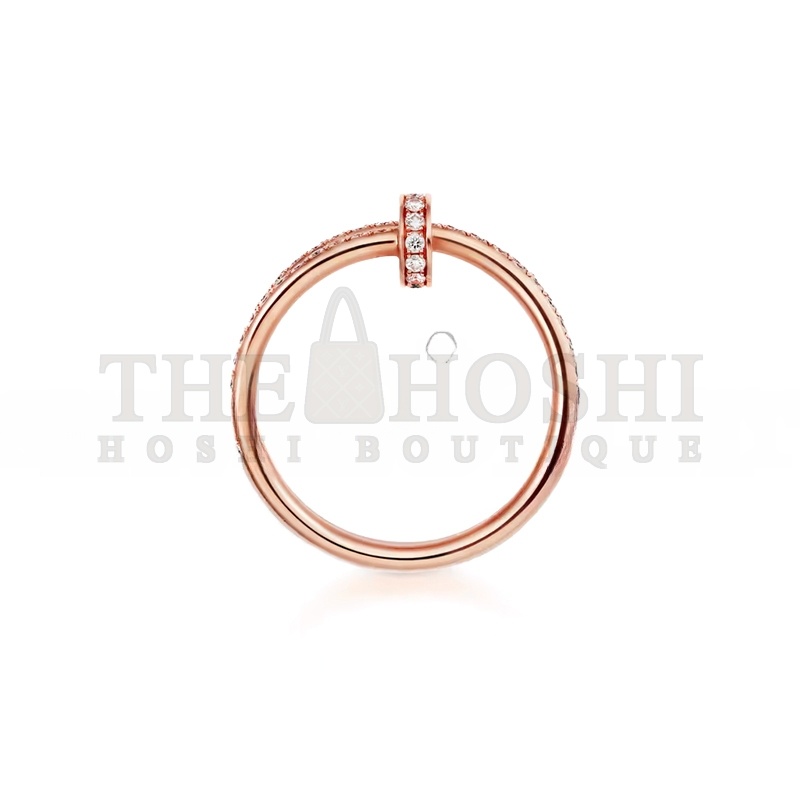 Ca*t1er JUSTE UN CLOU RING, DOUBLE, SEMI-PAVED B4210900 Master Quality