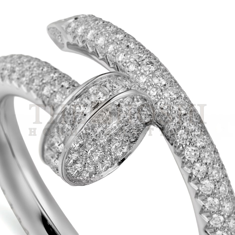 Ca*t1er JUSTE UN CLOU RING, CLASSIC MODEL, PAVED N4748700 Master Quality