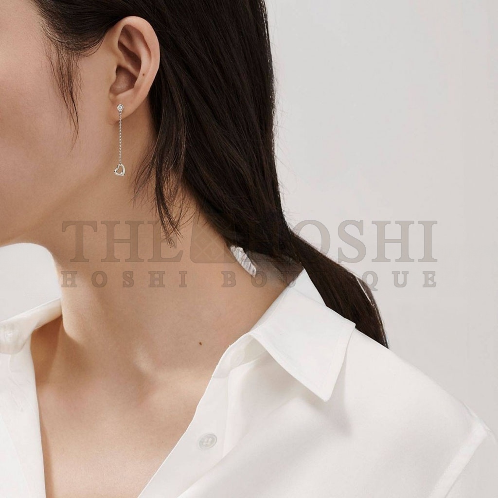 T*f*ny ELSA PERETTI® D1am0ndS BY THE YARD® OPEN HEART EARRINGS 60145964 Master Quality