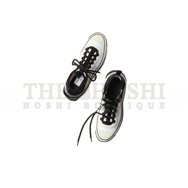 Ch**el SNEAKERS FABRIC &amp; SUEDE CALFSKIN WHITE G39070 Y56144 0Q241 Master Quality