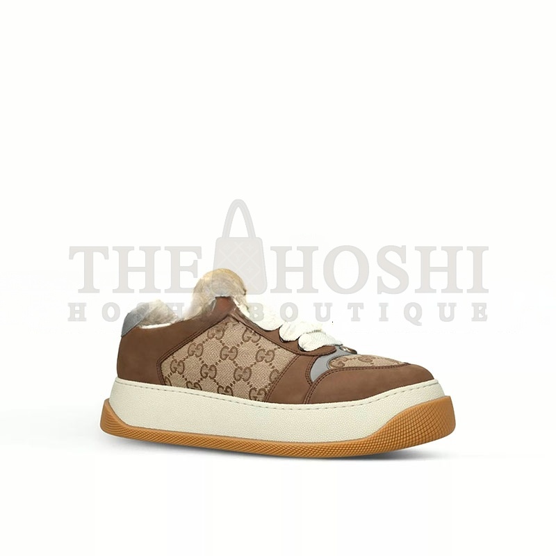 Gvc*1 DOUBLE SCREENER WOVEN AND SUEDE LOW-TOP TRAINERS 570443 Master Quality